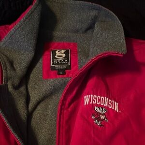 Wisconsin Red Jacket with Gray Lining
